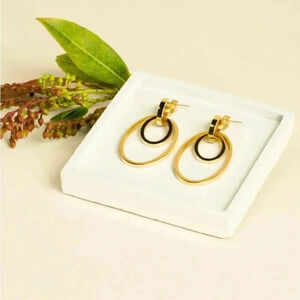 Vita Fede Gold Multi-style Cassio Earrings, New
